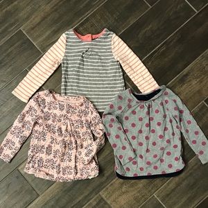 Set of 3 Gap Girls’ Long-Sleeve Shirts